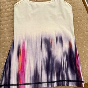 lululemon athletica White and Purple Tank Top